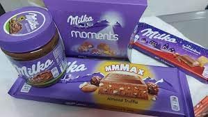Milka Alpine Milk Chocolate with Truffle & Almonds – 300g (Imported)