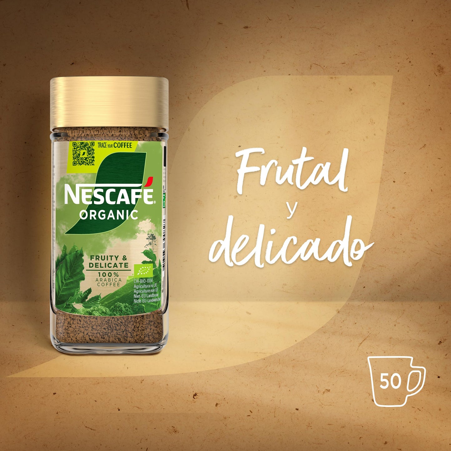 Nescafe Gold Organic Roast & Ground Coffee (100g Glass) Premium Blend- Imported