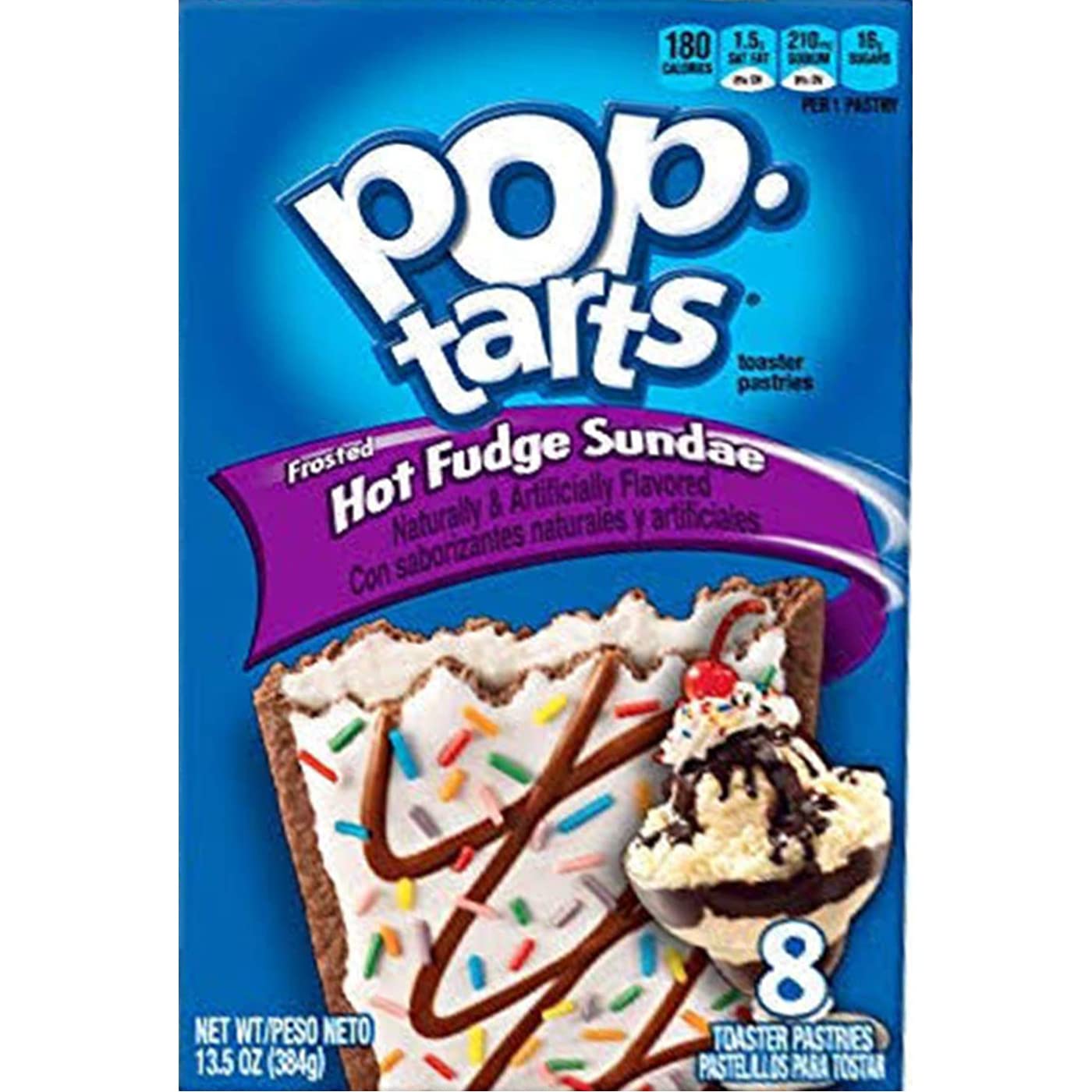 Pop Tarts Frosted Hot Fudge Sundae Toaster Pastries, Made in USA