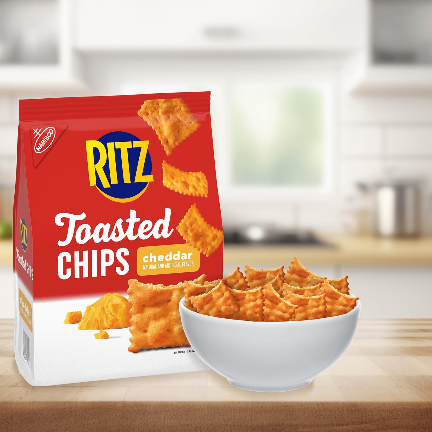 Ritz Toasted Chips Cheddar – 40% Less Fat, Oven Baked, 229g
