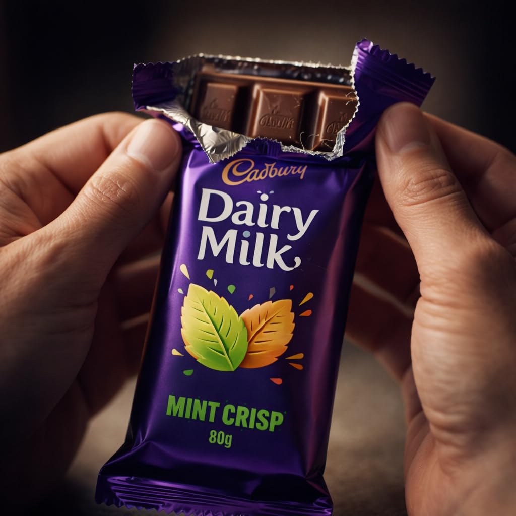 Cadbury Dairy Milk Mint Crisp Chocolate Bar 80g (Imported)