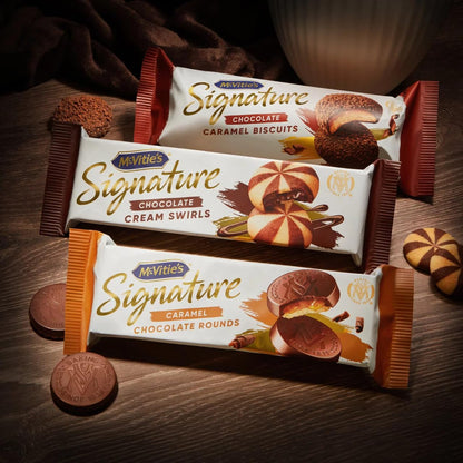 McVitie’s Signature Caramel Milk Chocolate Biscuit Rounds – 109g (Imported)