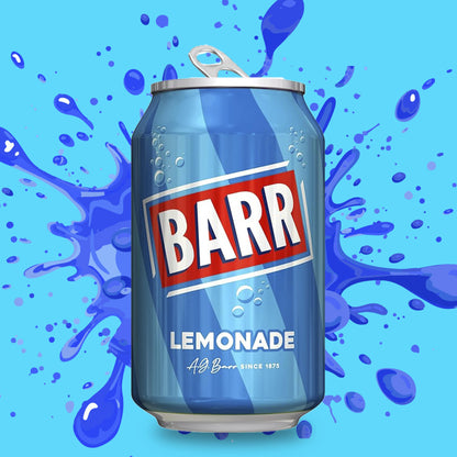BARR Perfect Lemonade Lemon Flavoured ZERO sugar Drink – 330ml Can | Imported UK