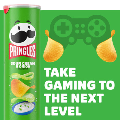 Pringles Sour Cream & Onion Chips – 158g | Imported Snack