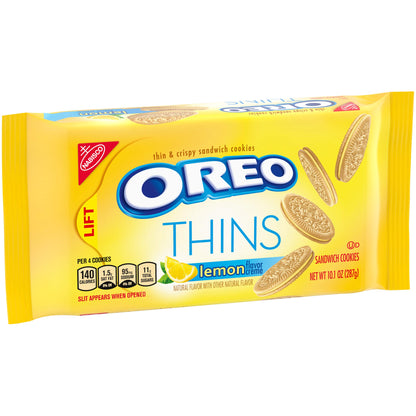 OREO Thins Lemon Creme Sandwich Cookies – Imported | 287g