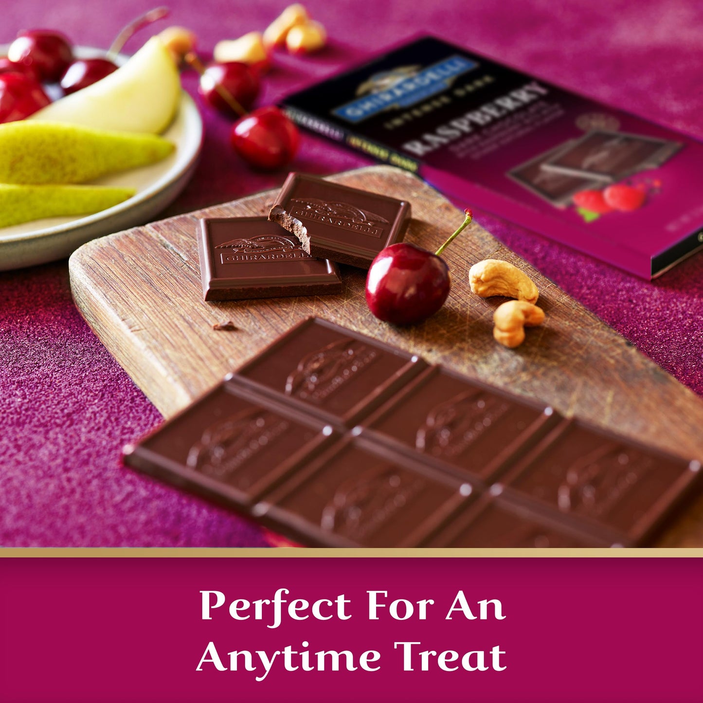 Ghirardelli Intense Dark Raspberry Chocolate – 100g | Imported
