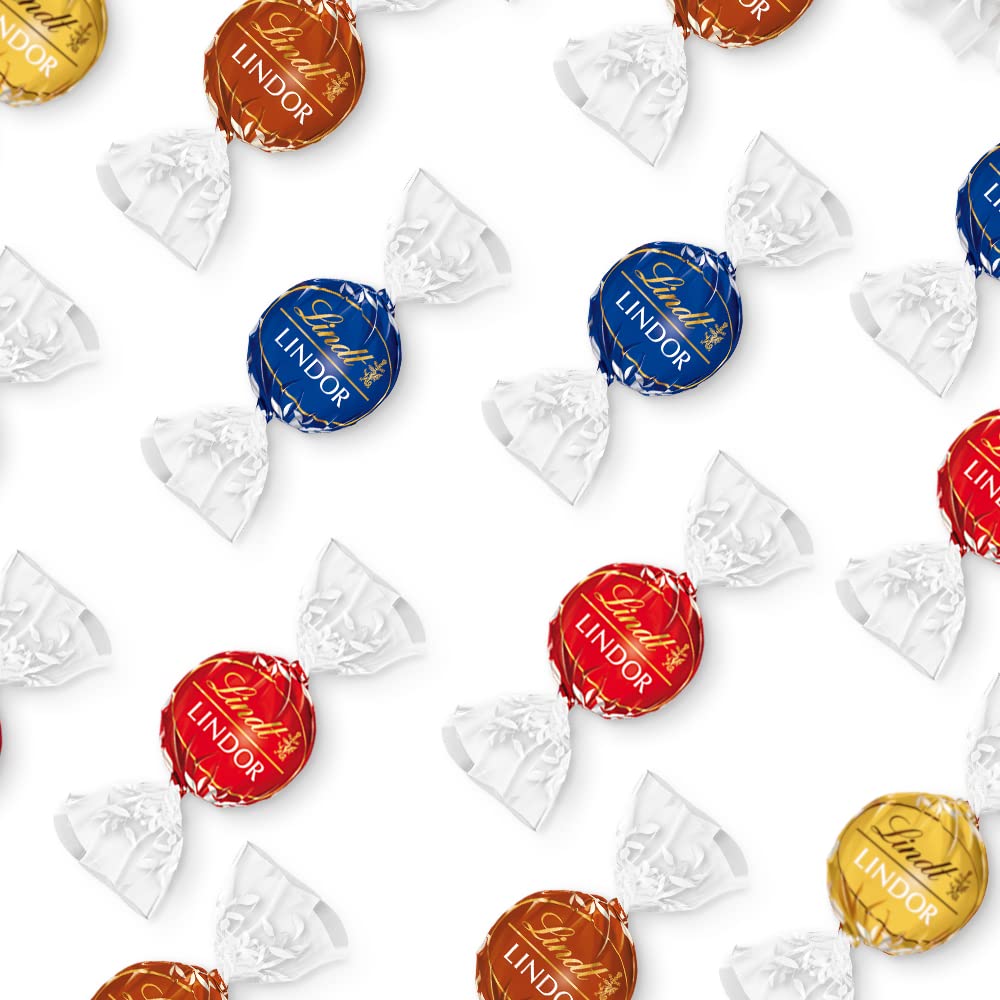 Lindt LINDOR Assorted Chocolate Truffles (200g) - Imported Swiss Chocolate | Melt proof Packing