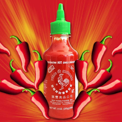 Huy Fong Sriracha Hot Chilli Sauce, 266 ml, Imported