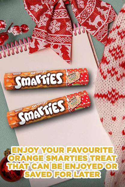 Nestle Smarties Orange Roll – Milk Chocolate Sweets, 120g (UK)