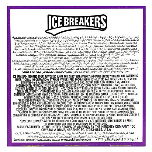Icebreaker Sours Strawberry & Mixed Berry Duo – 42g | Imported