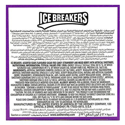 Icebreaker Sours Strawberry & Mixed Berry Duo – 42g | Imported
