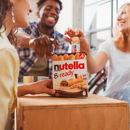 Nutella B-Ready Wafer – 6 x 22g | Imported Crispy Treat