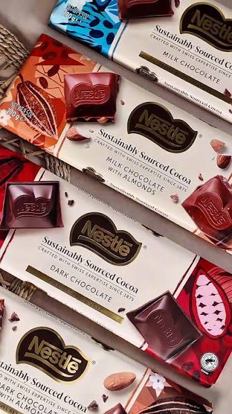 NESTLE Sustainably Sourced Cocoa 270g Rakhi Hamper – Imported Chocolate with Rakhi roli chawal & handwritten note