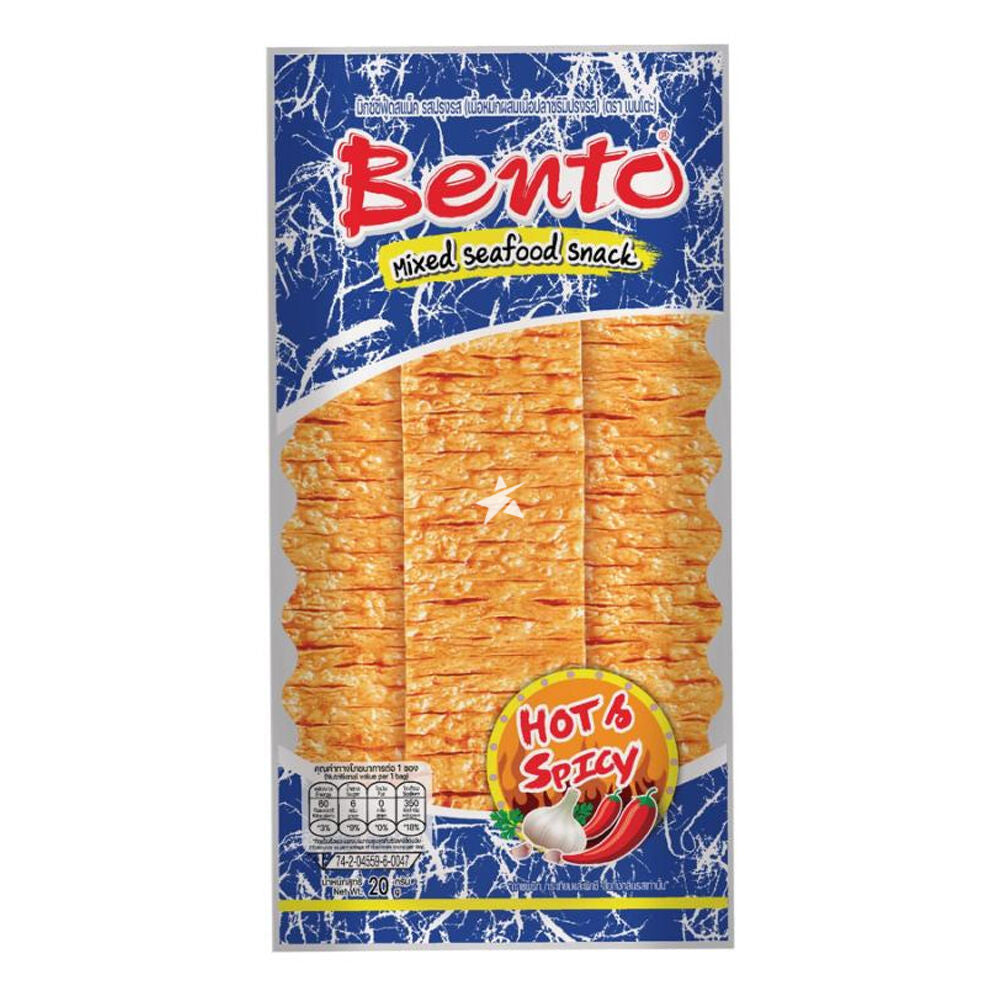 Bento Squid Snack Hot and Spicy 20g pouch