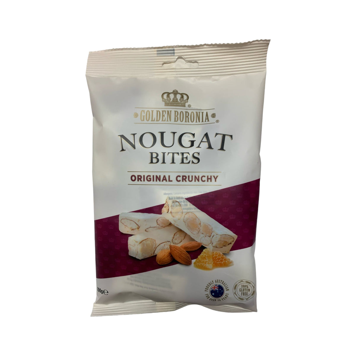 Golden Boronia almond honey nougat bites crunchy
