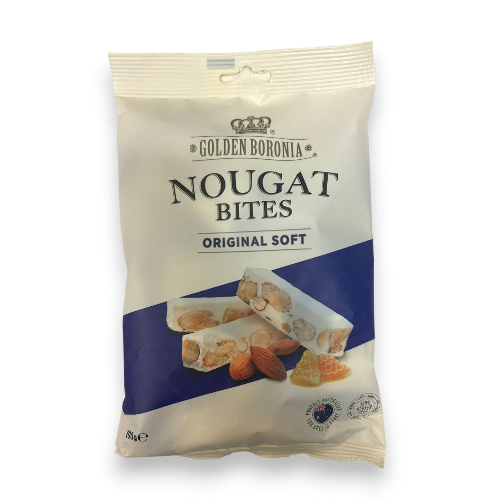 Golden Boronia almond honey nougat bites soft