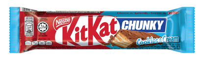 KitKat Chunky Cookies and Cream 38g bar, Malaysia
