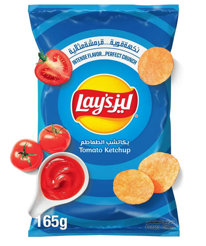 Lay’s Tomato Ketchup Chips 170g – Imported International Lay’s Flavor