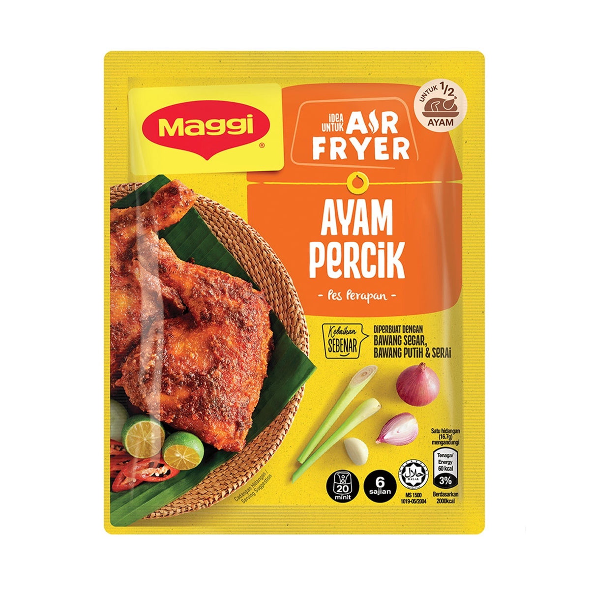 Maggi Air Fryer Ayam Percik marinade paste 100g pouch