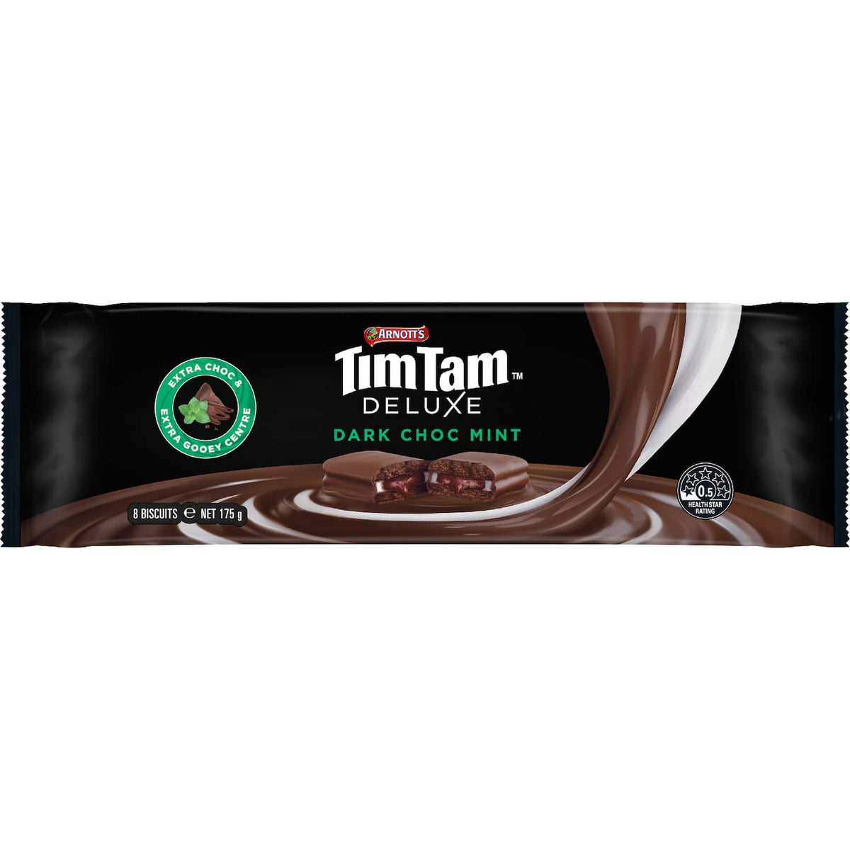 Arnott's Tim Tam Deluxe Dark Choc Mint 175g pack
