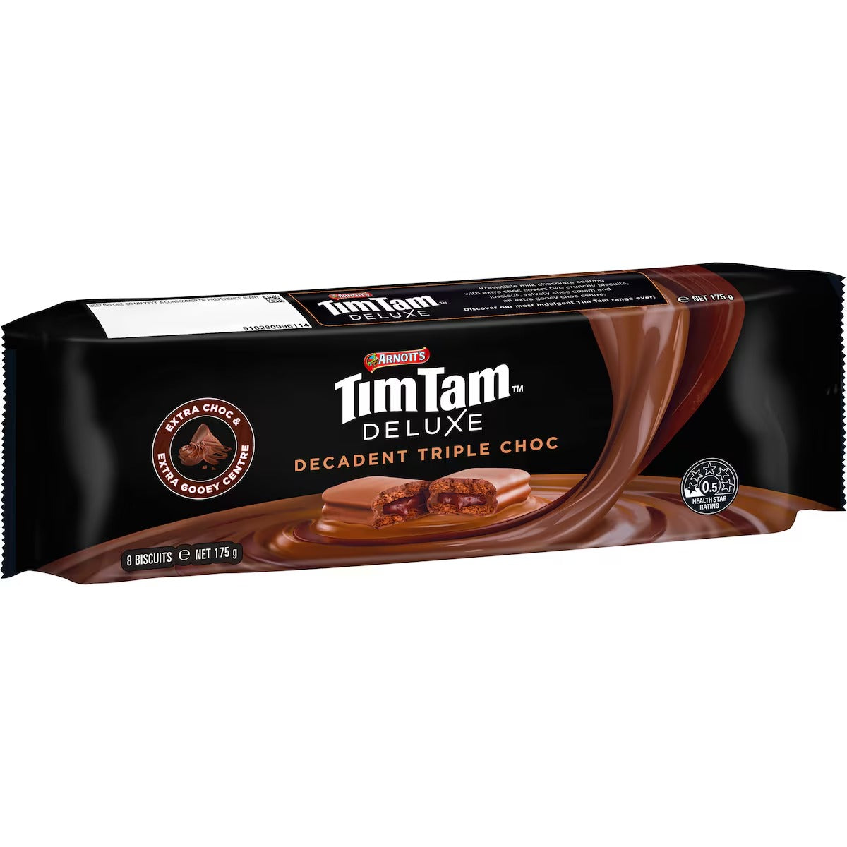Arnott's Tim Tam Deluxe Decadent Triple Choc 175g pack