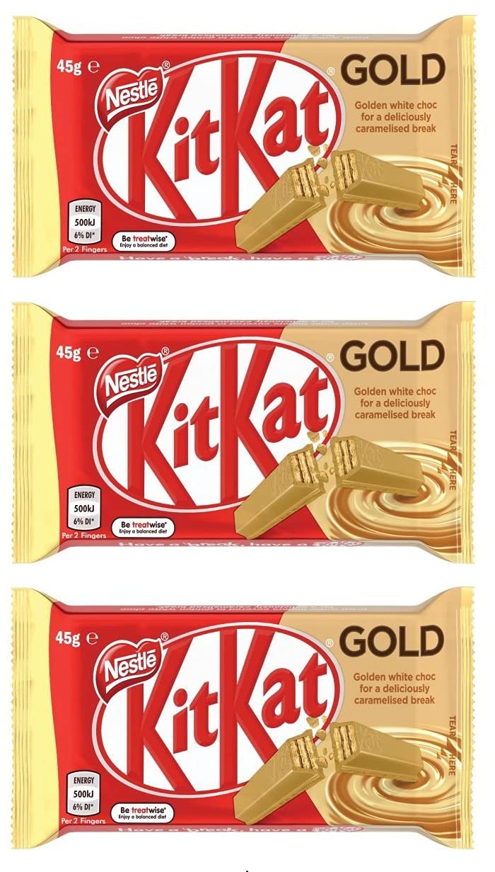 Imported Nestlé KitKat Gold Coffee – Caramel Crunch Bar 85g[Pack of 4]