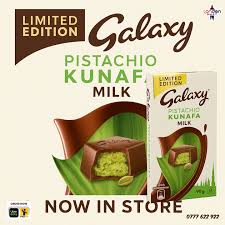 Imported Galaxy Pistachio Kunafa Milk Chocolate – Viral Dubai Bar 90g