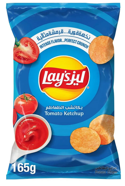 Lay’s Tomato Ketchup Chips 170g – Imported International Lay’s Flavor