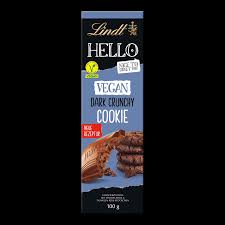 Imported Lindt HELLO Vegan Dark Cookie Chocolate 100g