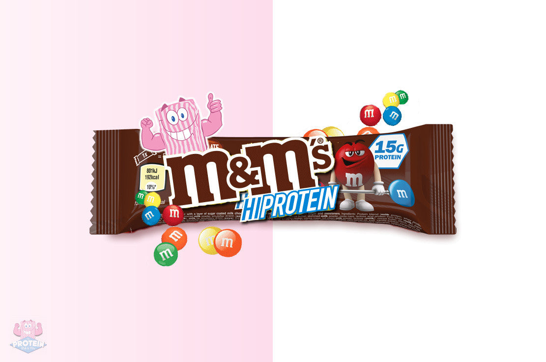M & M Hi Protein Chocolate Bar – 15g Protein 51g bar | Imported From UK