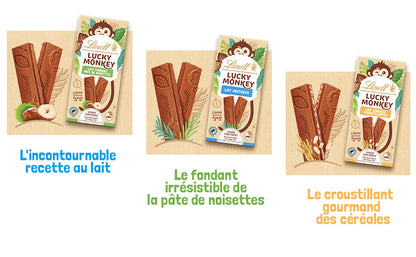 Imported Lindt Lucky Monkey Crunchy Cereal Chocolate 100g