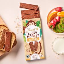 Imported Lindt Lucky Monkey Crunchy Cereal Chocolate 100g