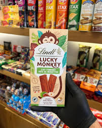 Imported Lindt Lucky Monkey Hazelnut Chocolate Bar 100g