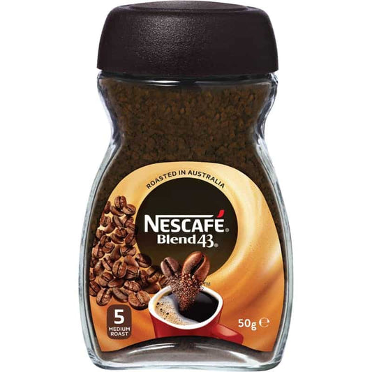 Nescafe Blend 43 Instant Coffee – 50g | Bold & Smooth | Imported