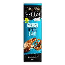 Lindt HELLO Pretzel & Nuts Vegan Chocolate 100g