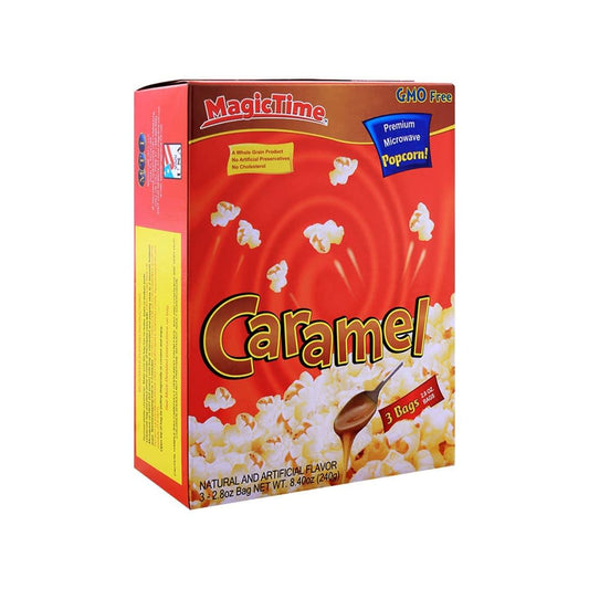 Magic Time Microwave Caramel Popcorn – 240g | Imported Snack