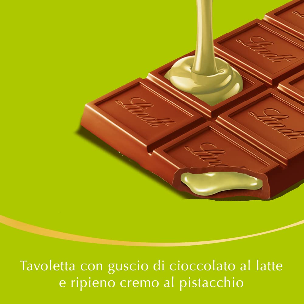 Imported Lindt Lindor Pistachio Chocolate Bar 100g