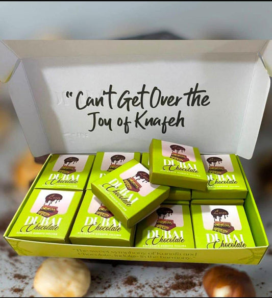 Famous Kunafa Pistacchio Dubai Chocolate (Set of 24)