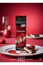 Lindt Hello Strawberry Rhubarb Chocolate 100g
