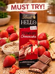 Lindt Hello Strawberry Rhubarb Chocolate 100g