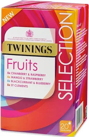 Twinings Fruits Tea Selection Pack (20 Bags) – Imported Herbal Infusions from UK